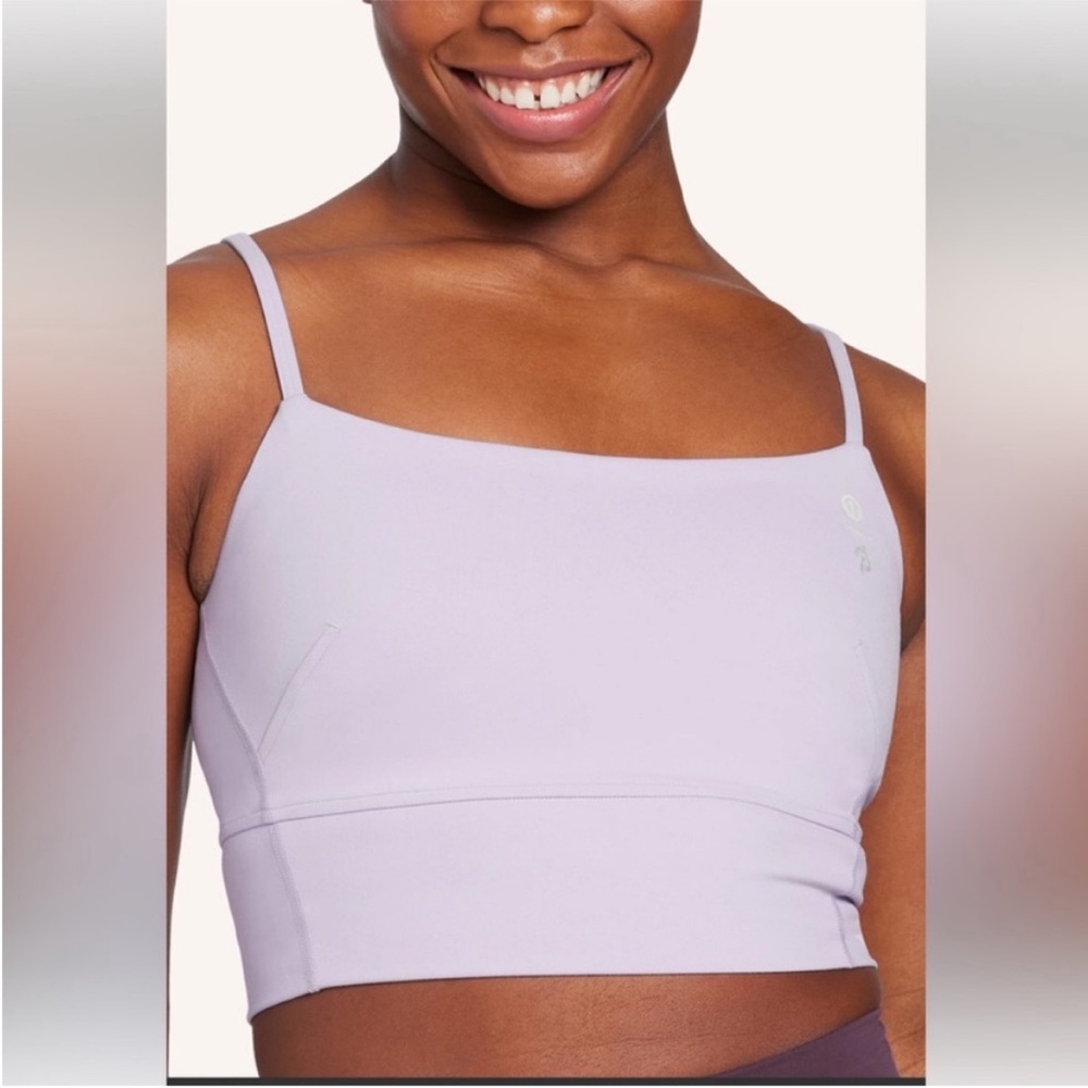 Lululemon Wunder Train Strappy Tank Top purple cropped size 2